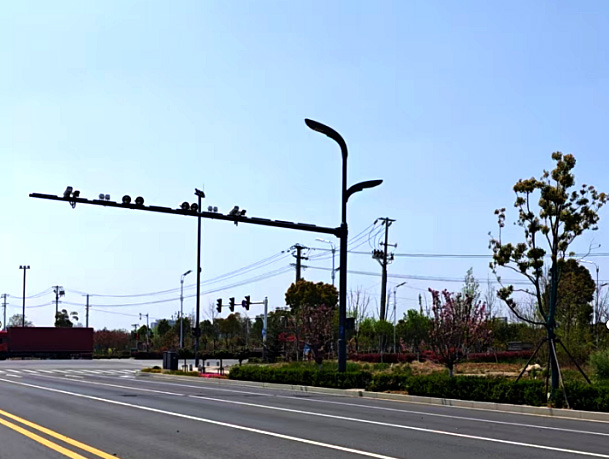 A 12 meter high comprehensive pole, with "one pole for multiple purposes and intelligent integration"