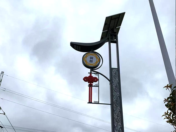 6-meter steel lamp post, 150W solar landscape light project