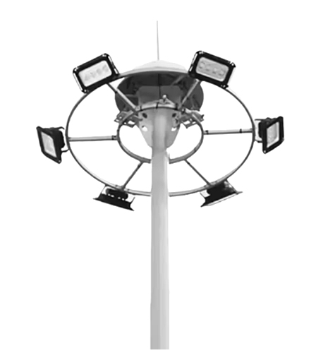 LED High Mast Light with Raising System | Easy Maintenance Design