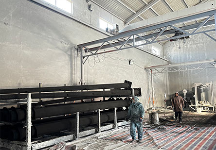 (Electrostatic Spraying Equipment) : Utilizes advanced electrostatic technology to apply weather-resistant polymer coatings, ensuring superior adhesion and anti-corrosion.