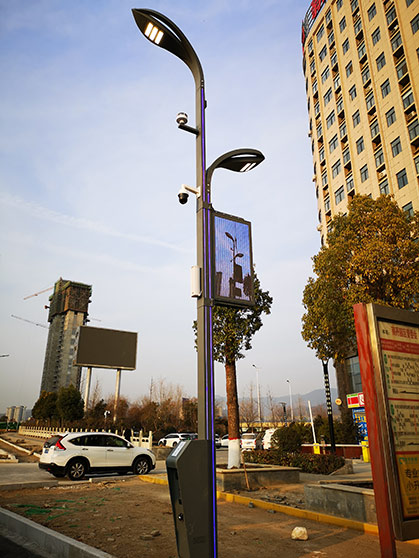 What is a smart street light, and how does it differ from a standard LED street light?