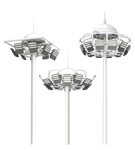 Why is Q345B steel recommended over Q235 for high masts?