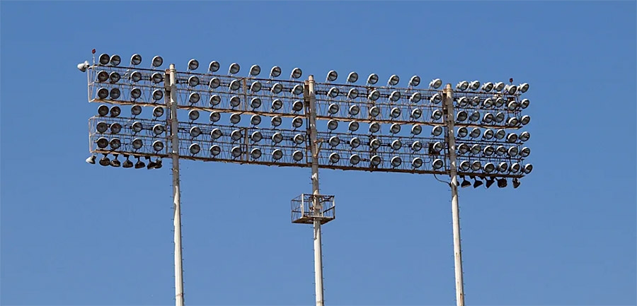 airport high mast light tower LED flood lighting system