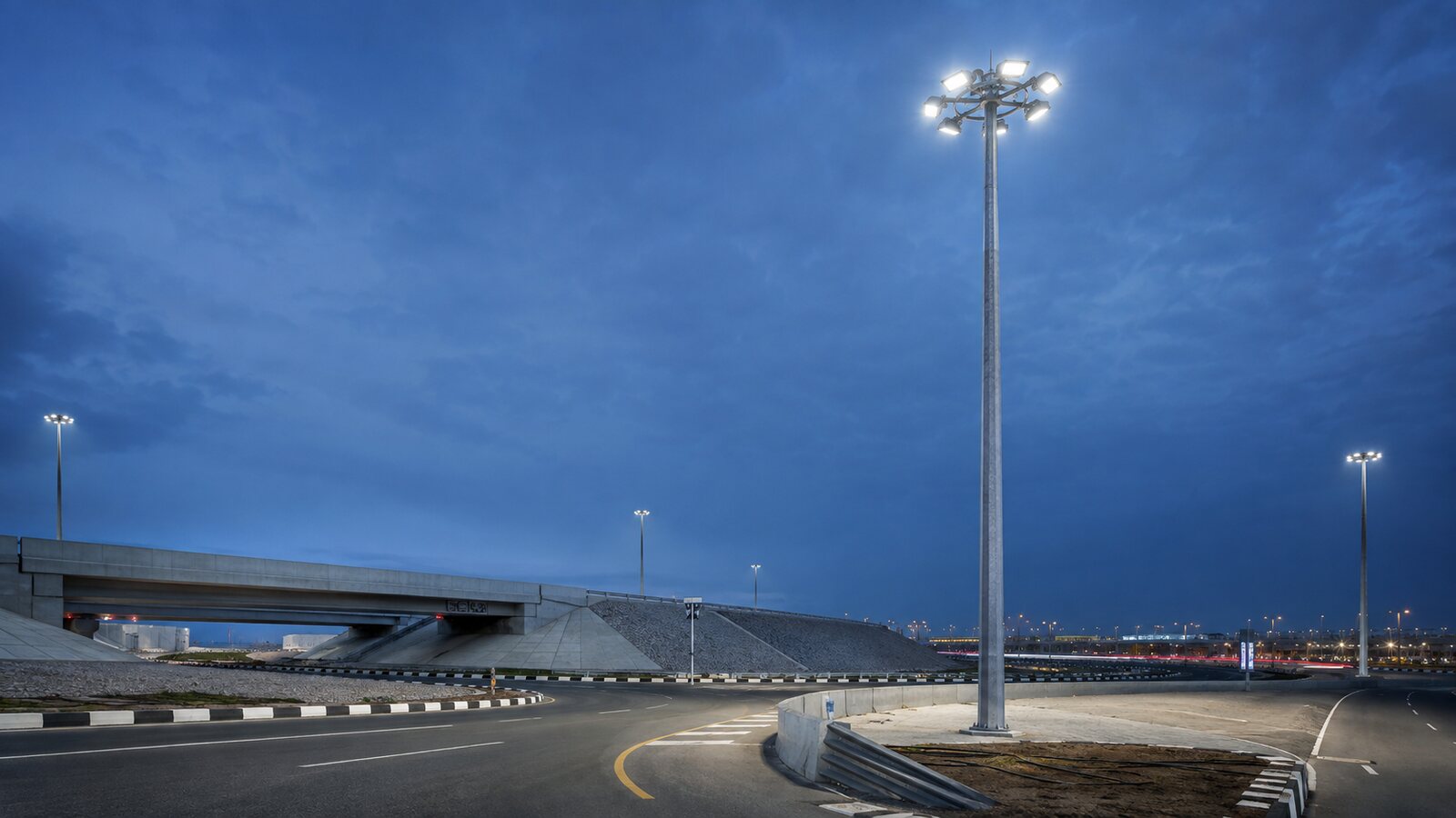 20m High Mast Lighting System for Interchanges and Yards